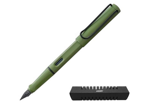 Ручка перьевая Lamy 041 safari EF цвет чернил синий цвет корпуса оливковый (артикул производителя 4035670)